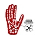 thumbnail image 2 of Guantes de Fútbol Americano NXT NXTRND XX-Grande Rojo Esqueleto, 2 of 6