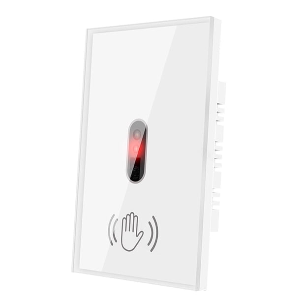 Interruptor de luz de movimiento de encendido y apagado, panel de vidrio estándar sin necesidad de tocar el hogar, fácil instalación, interruptor de