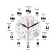 thumbnail image 4 of Reloj De Pared Moderno De Ciencia, Acrílico, Sin Tictac, Para Comedor, Oficina, Cocina, 4 of 5