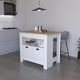 thumbnail image 1 of Isla De Cocina Arlet 2 Puertas Blanco Y Macadamia, 1 of 3