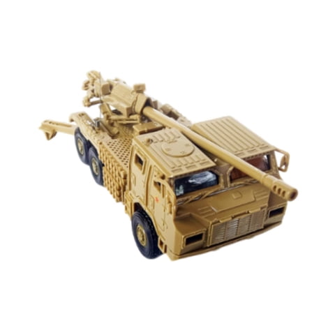 Bothyi - Carro Artesanal De Colección De Modelos De Tanque 4D A Escala 1/72, Recuerdo Para Niños, Color Amarillo