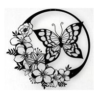 Genérico - Cuadro Decorativo Mariposa Artesanal En Madera Mdf 3Mm