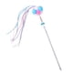thumbnail image 3 of Funny Cat Teaser Wand Long Rod Cat Juguete Interactivo Con Bolas De Felpa Y Campana Azul Rosa, 3 of 5