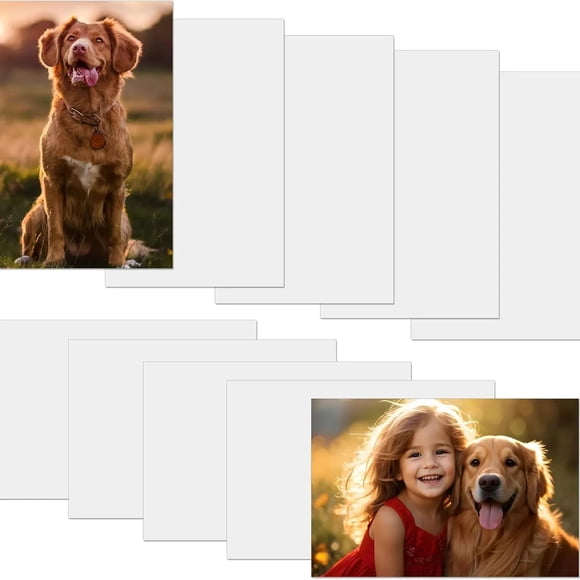 10 Pcs Placas Metálicas en Blanco para Sublimación de Fotos A3(29.7CM*42CM) Placas de Aluminio para Sublimación de 0.45mm de Grosor para Letrero de Fotos DIY, Marco de Póster de Pared, Manualidades