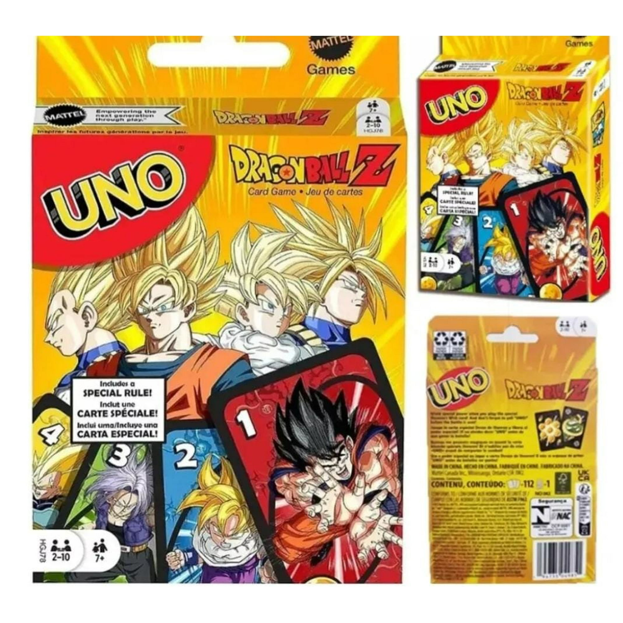 Cartas Uno Dragon Ball Z