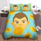 thumbnail image 1 of Stranger Things Eleven Her Favorite Eggo Waffle Cartoon Quilt Duvet Cover Set3-Piece Bedding Set, 1 of 5