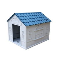 Casa Para Perro Pequeña Cool Pets 76X65X63Cm Techo Azul