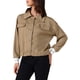 thumbnail image 4 of INSPIRE CHIC Chaqueta Corta para Mujer 2025 Otoño Casual Abotonada de Manga Larga XL Caqui, 4 of 6