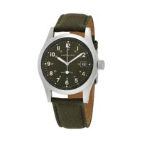 Reloj Hamilton Khaki Field Mechanical Canvas Strap Green Dial H69439363 Men'S Watch