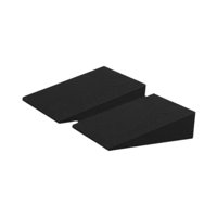 Magideal - Cojín Nivelador De Asiento De Automóvil Con Cuña, Almohadilla Niveladora De Asiento, Diseño En Ángulo, Telas Transpirables, Tapete Nivelador De , 2 Piezas