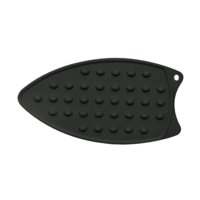 Magideal - Cojín De Reposo De Hierro Almohadilla Más Gruesa Anti -Slip Estatúa De Silicona De Bloque De Hierro Portátil Multifuncional Para Tabla De Planchar Pla Negro