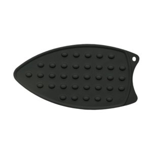 Magideal - Cojín De Reposo De Hierro Almohadilla Más Gruesa Anti -Slip Estatúa De Silicona De Bloque De Hierro Portátil Multifuncional Para Tabla De Planchar Pla Negro