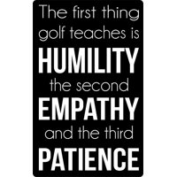 Rienda Libre Graphics - Decomural Humility Patience Golf Ws-43064