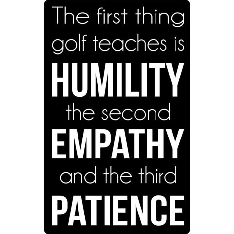 Rienda Libre Graphics - Decomural Humility Patience Golf Ws-43064