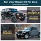 thumbnail image 3 of Kit de reparación de parasol Olaismln, paquete de 2 unidades para Jeep Wrangler 2018-2022, 3 of 6