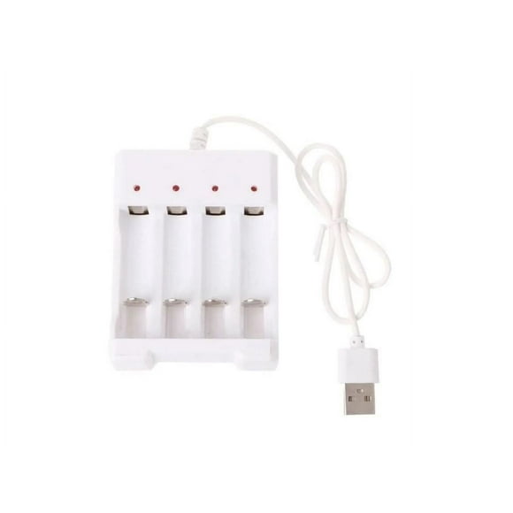 Cargador Para 4 Pilas AA Y AAA Conector USB