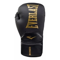 Guantes Box Everlast Elite 2 Negro Dorado 16Oz