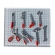 thumbnail image 2 of Juego De 8 Herramientas De Garaje Para Coche, Escala 1/64, Miniherramientas De Reparación De Modelos Arquitectónicos, Color Rojo, 2 of 5