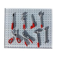 Magideal - 8 Piezas Miniatura Garaje Conjunto Herramientas Taller Decoración Mantenimiento Detallado Realista Resistente Pp Adecuado Para Fotografía Exhibición C Rojo