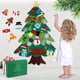 thumbnail image 5 of Árbol de Navidad Montessori de fieltro para niños pequeños con 21 piezas de adornos desmontables, árbol de Navidad Montessori con luces, árbol de Navidad de fieltro para niños de pared, 5 of 7