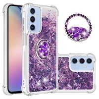 Foxdock Funda Glitter Líquida Para Samsung Galaxy A26 5G Con Anillo Brillante, Tpu Antichoques Y Esquinas Reforzadas, Soporte