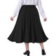 thumbnail image 4 of Falda de mujer talla grande Agnes Orinda con nudo, cintura alta, vuelo, línea A, midi con bolsillos 1X negro, 4 of 8