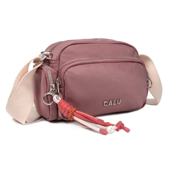 Cartera Bandolera Pamela Microfibra Palo Rosa Calu