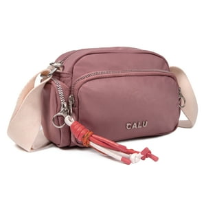 Calu Bags - Cartera Bandolera Pamela Microfibra Palo Rosa Calu