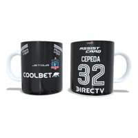Arumistorechile - Tazon Taza + Porta Vaso Negro Colocolo 2024 Lucas Cepeda