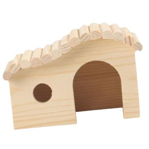 Ioensy - Casa De Madera Para Hámster, Decoración De Hábitats Para Hámster Sirio, Animales Pequeños