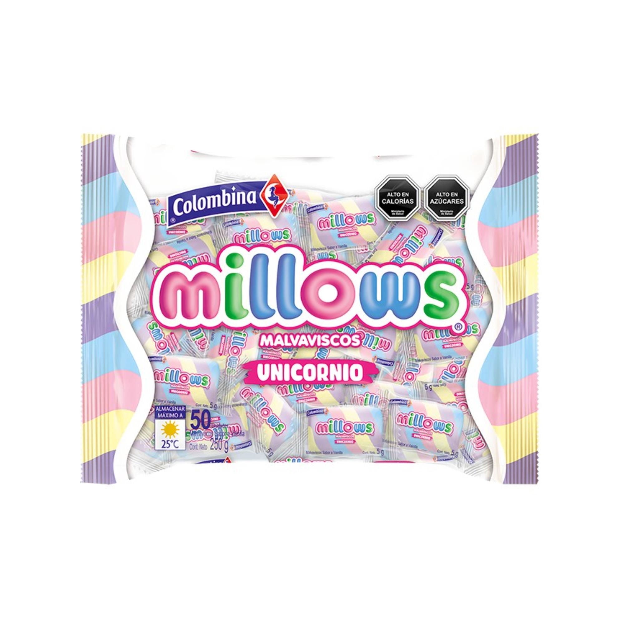 Marshmelos Millows Unicornio 250 g Colombina