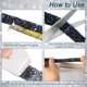 thumbnail image 4 of Uxcell 4 Yardas Cinta de Rhinestone de Resina, Cintas de Cristal Autoadhesivas, Negro, 4 of 6