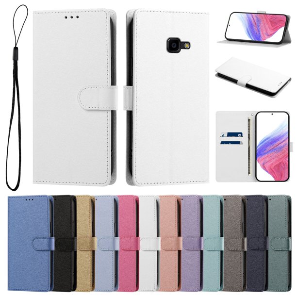 Funda Cartera de PU para Samsung Galaxy XCover 4/Xcover 4S con Tarjetas, Blanco