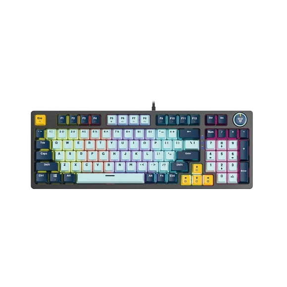 Teclado Fantech MK890V2 ATOM96 MIZU SkyBlue (Switch Taro)