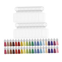 Bothyi - Llavero Con Imagen Transparente De 40 Piezas Para Manualidades Diy, Llavero Con Marco De Fotos Rectangular