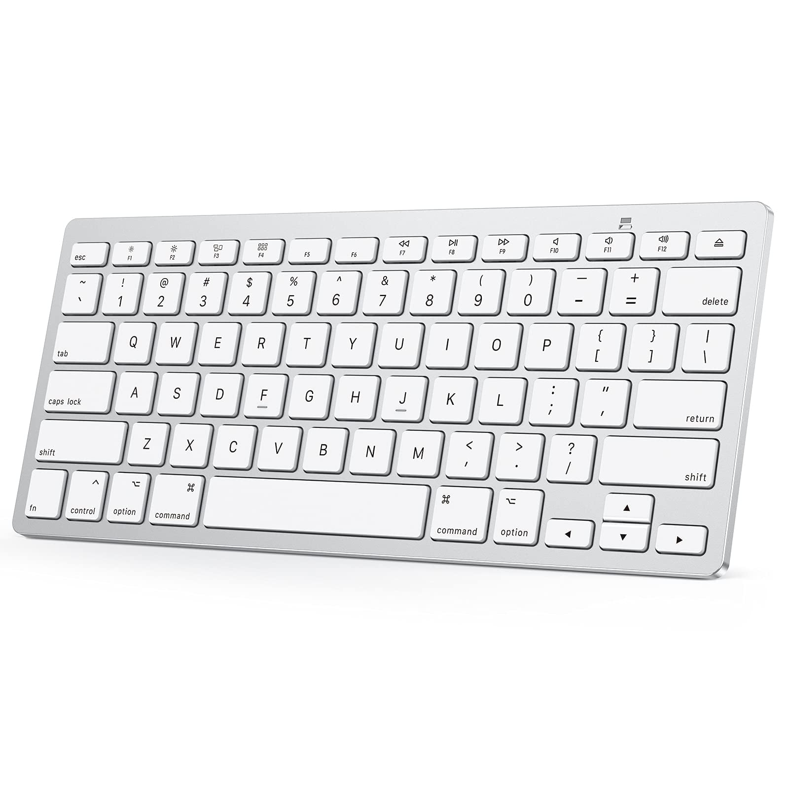 Teclado Bluetooth Omoton Para Mac, Inalámbrico Plateado