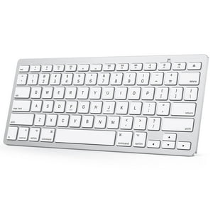 Teclado Bluetooth Omoton Para Mac, Inalámbrico Plateado