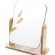 thumbnail image 2 of Espejo de escritorio de madera, espejo de 360 grados, portátil, ajustable, para baño, sala de estar, afeitado, maquillaje (extra grande)., 2 of 7