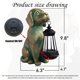 thumbnail image 5 of Estatua de jardín de perro JOYBEE farol solar de resina para exterior, 5 of 7