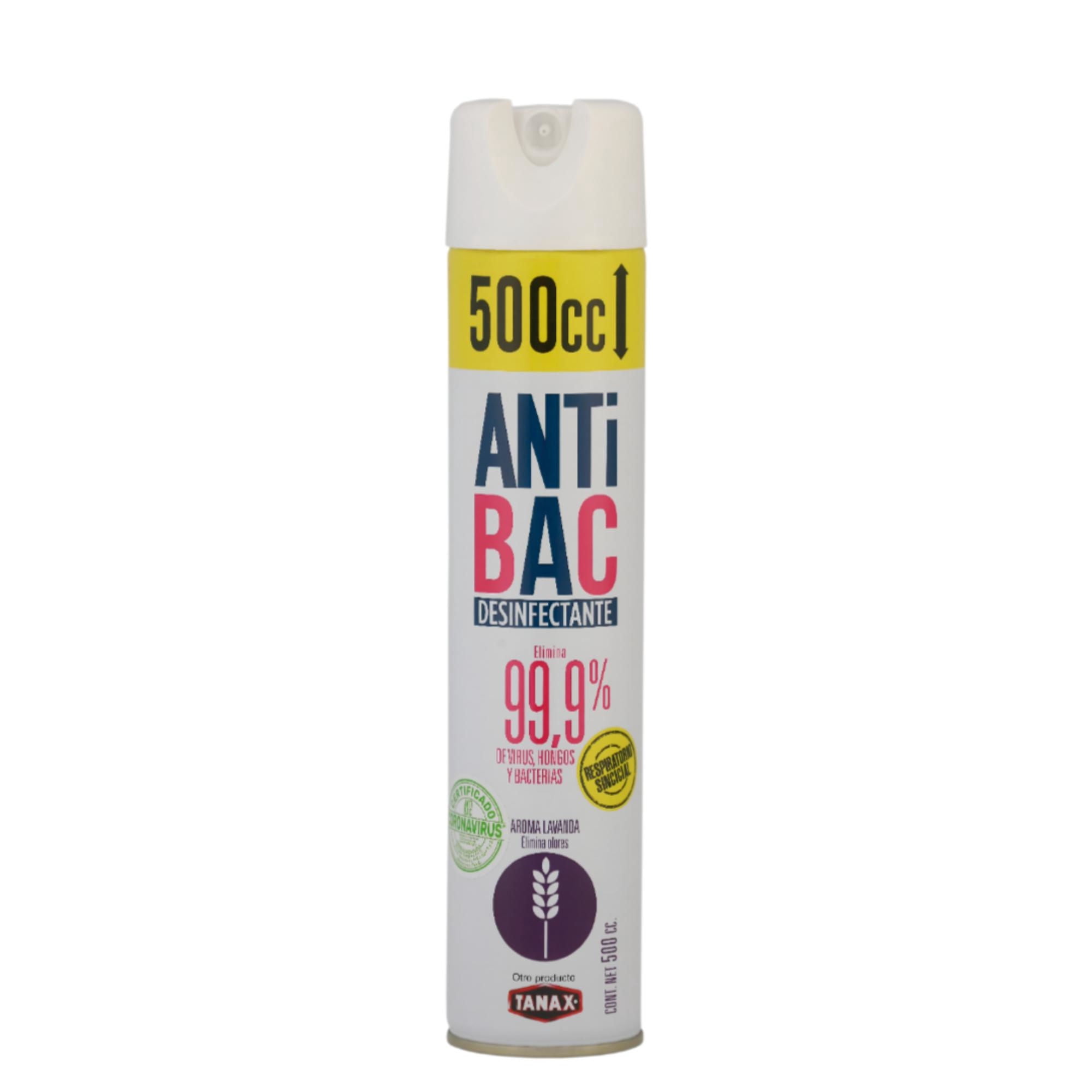 Desinfectante Aerosol Aroma Lavanda Lata 500 ml Antibac