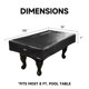 thumbnail image 4 of Cobertura Impermeable para Mesa de Billar GSE Games & Sports 254 cm Negro, 4 of 7