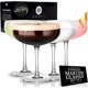 thumbnail image 1 of VEMACITY Elegant Espresso Martini Glasses Set of 4 10oz, 1 of 3