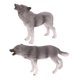 thumbnail image 5 of 2 Uds Figuritas De Lobo En Miniatura Para Regalo De Cumplea?os Coleccionables Ni?os Ni?as Gris, 5 of 5