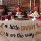 thumbnail image 3 of Banner Cowboy, decoración para baby shower, con forma de pequeño vaquero, 3 of 5