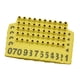 thumbnail image 4 of 100 piezas para marcas de animales de granja, cabras, identificación de animales con el número 001-100, letreros, letreros para animales para el zooló amarillo, 4 of 5