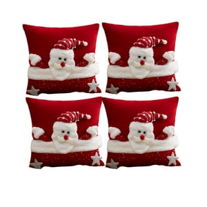 Genérico - Pack De 4 Fundas De Cojin Para Navidad 3D B22