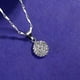 thumbnail image 4 of Collar de plata de ley 925 con colgante de bola con incrustaciones densas para mujer, joyería de plata de ley brillante con diamantes de imitación para bodas, uso diario, fiestas de disfraces, fiestas, 4 of 7