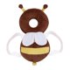 thumbnail image 1 of Recién Nacido Protección Para La Espalda Y La Cabeza Almohada Para Bebés Cojín Para Ni?os Peque?os Franela De Abeja Marrón, 1 of 5