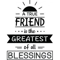 Rienda Libre Graphics - Decomural A True Friend Friendship Ws-46221