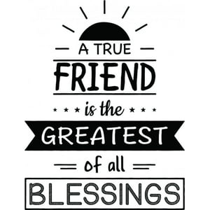 Rienda Libre Graphics - Decomural A True Friend Friendship Ws-46221